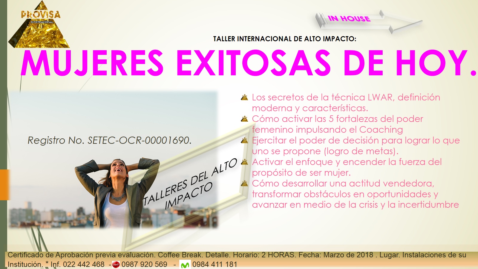 Mujeres Exitosas Taller In House